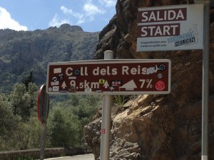 The start of the famous ascent out of Sa Calobra