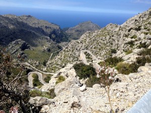Sa Calobra on the way down